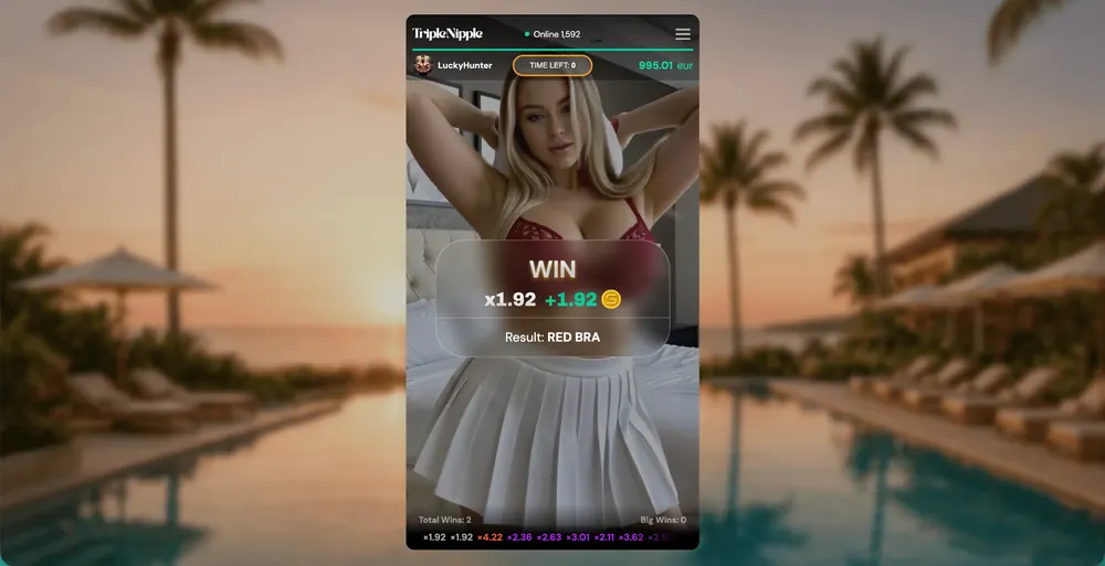 &Eacute;cran de gain dans Triple Nipple avec le multiplicateur appliqu&eacute;